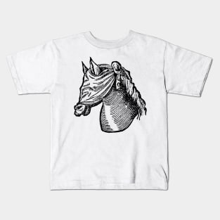 Horse Blindfold Kids T-Shirt